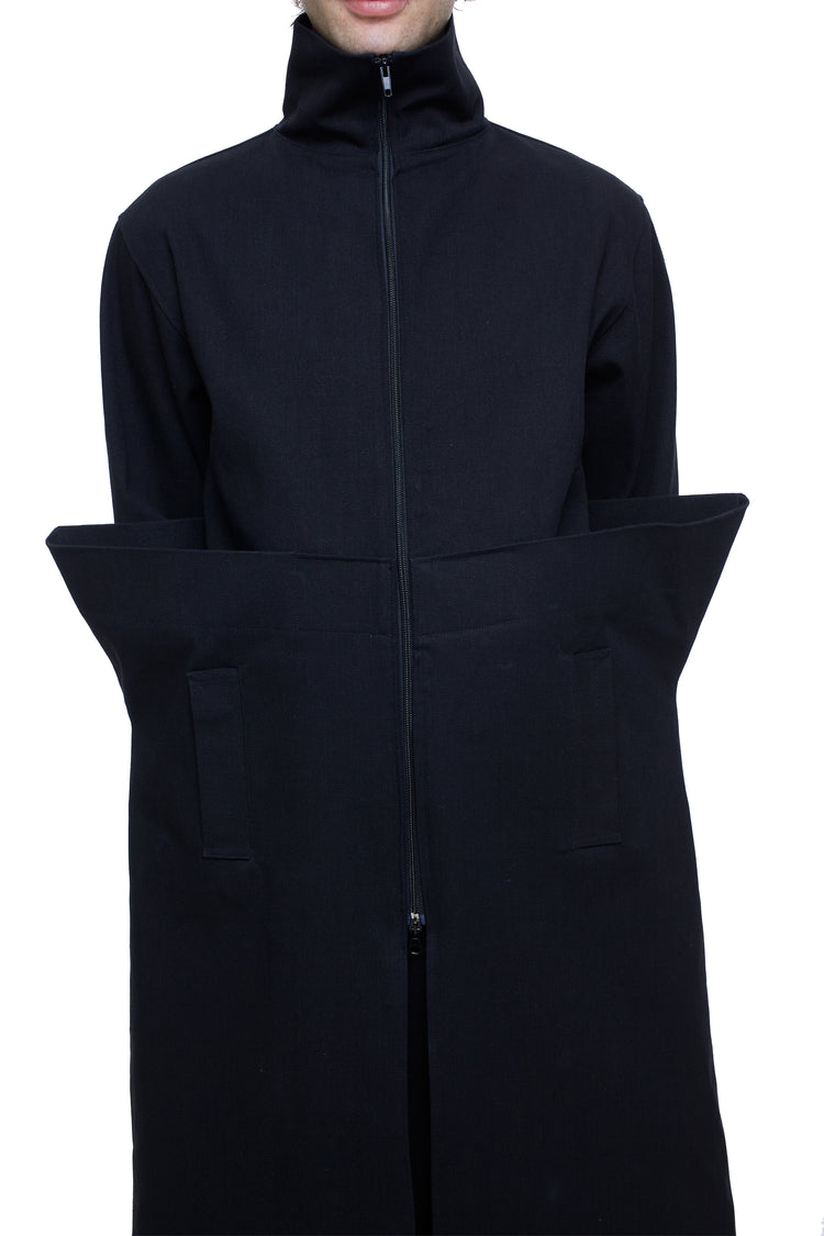 CAPPOTTO MODERNO IN DENIM PUNK